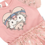 Huxbaby Unicorn Heart Ballet Onesie