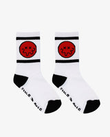 Band Of Boys Blue & Red Squiggle Smile Skate Socks