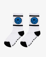 Band Of Boys Blue & Red Squiggle Smile Skate Socks