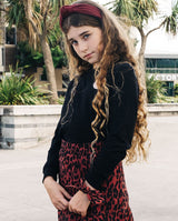 The Girl Club Leopard Print Flare Panel