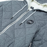 Alphabet Soup Surf Check Hoodie Marle Grey