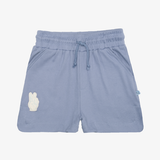The Girl Club Blue Rib Simple Shorts