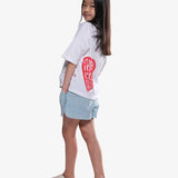 The Girl Club Light Blue Denim Simple Shorts