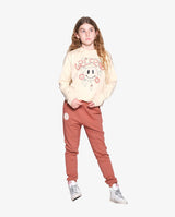 GRLFRND Smiley Terracotta Joggers