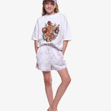 The Girl Club Lilac Tie-Dye Panel Shorts