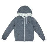 Alphabet Soup Surf Check Hoodie Marle Grey