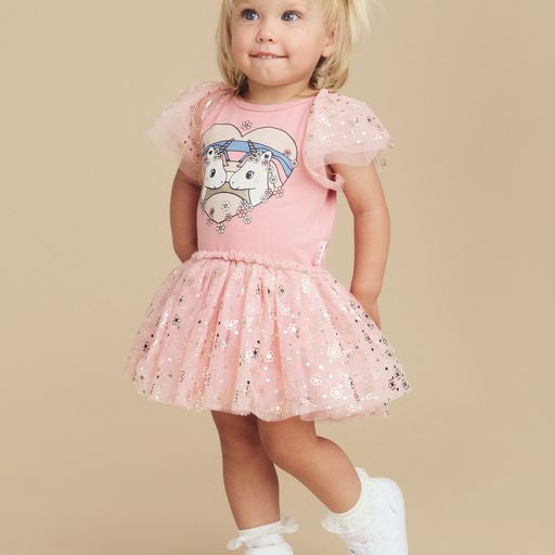 Huxbaby Unicorn Heart Ballet Dress