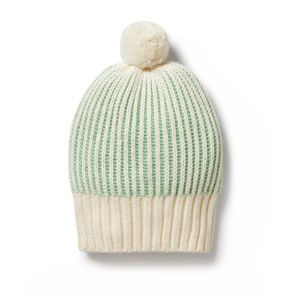 Wilson & Frenchy - Knitted Ribbed Hat (Mint Green)