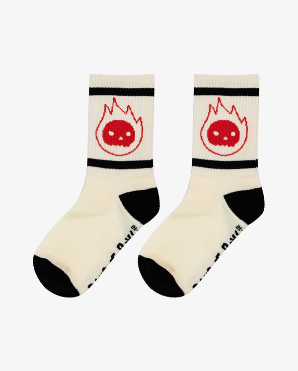 Band Of Boys Red Flame Guy Socks
