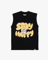 Band Of Boys Stay Happy Black Tank