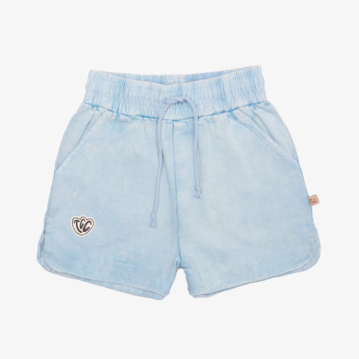 The Girl Club Light Blue Denim Simple Shorts