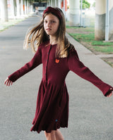 GRLFRND Ruby Rib Cotton Button Front Dress