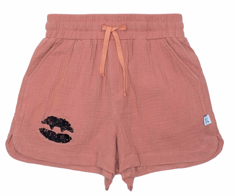 GRLFRND Shorts Vamp Lips Simple (Dusty Pink)