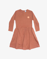 GRLFRND Maple Waffle Cotton Gathered Waist Dress